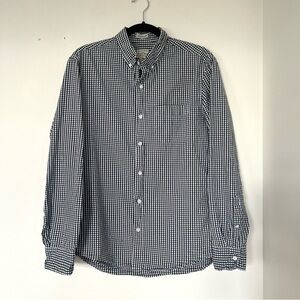 J. Crew Stretch Secret Wash Slim Untucked Shirt In Cotton Poplin Gingham *Short*